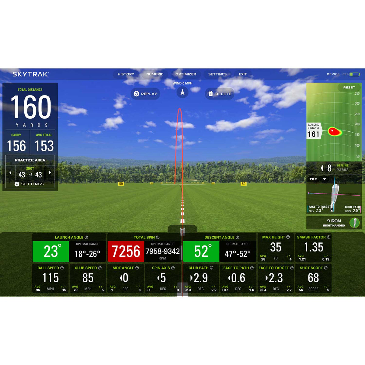 SkyTrak+ Golf Launch Monitor & Simulator with 1-Year FREE Foresight Course Play Package