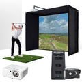 Foresight GC3 with PlayBetter SimStudio™ ESSENTIALS Package | Golf Simulator Studio with Impact Screen, Enclosure, Hitting Mat & Projector