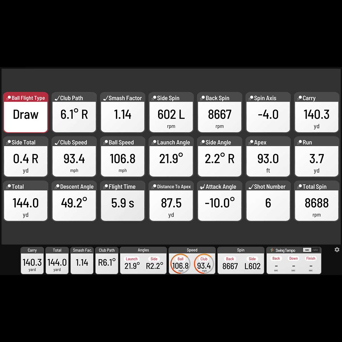 Uneekor EYE MINI LITE Golf Launch Monitor (OPEN BOX)