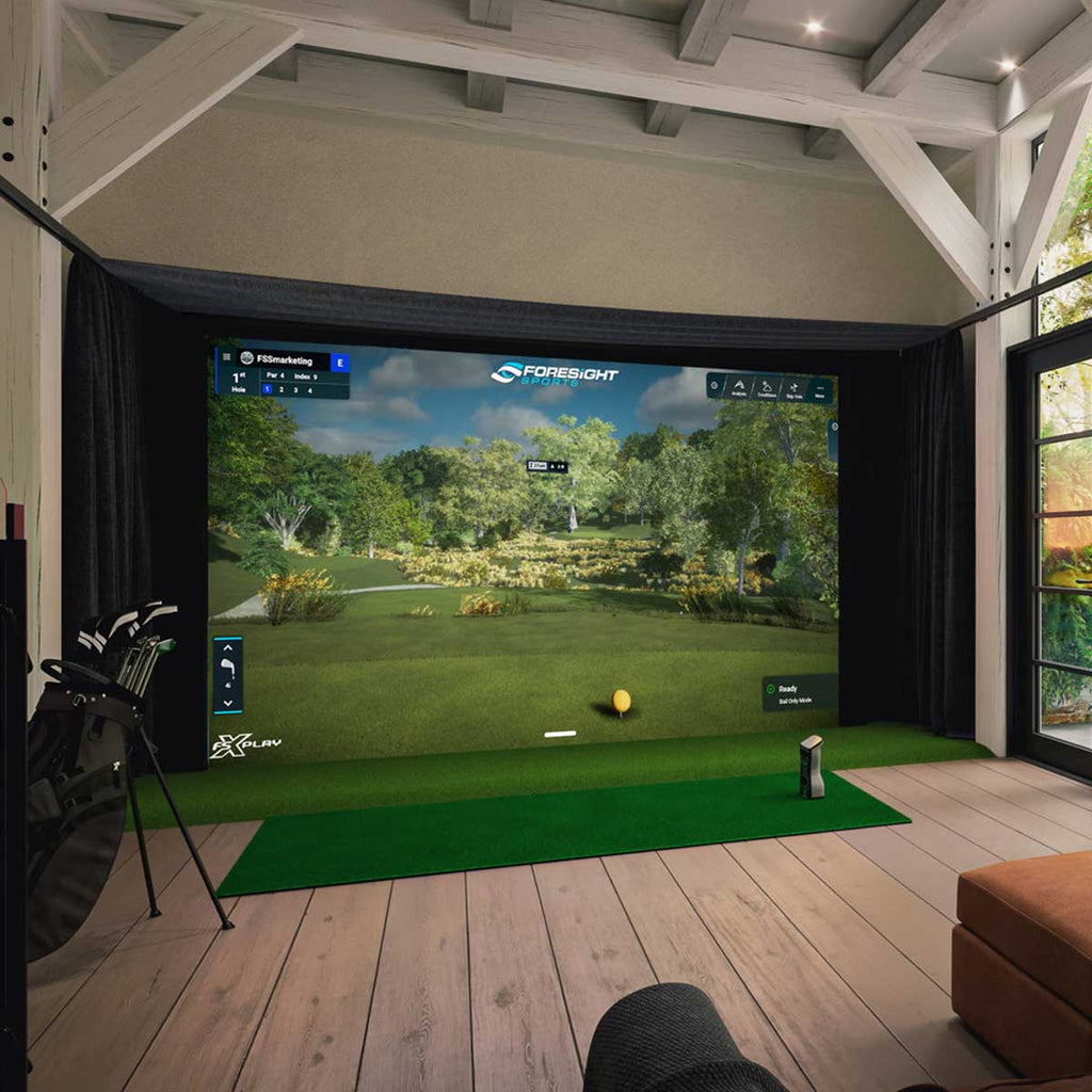 Foresight GCQuad with PlayBetter SimStudio™ BYO (Build Your Own) Package – Custom Home Golf Simulator Studio Builder with Impact Screen, Enclosure, Optional Mats, Projector & More