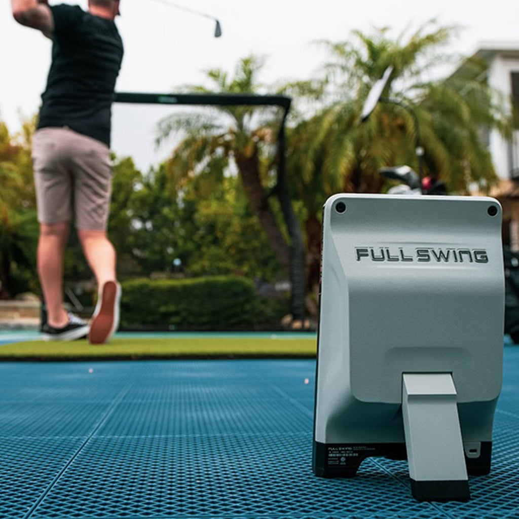 Full Swing KIT SportScreen Vanish LITE Hybrid-Retractable Golf Studio Complete Package | Home Golf Simulator Studio with Impact Screen, Enclosure, Hitting Mat, Putting Turf & Projector