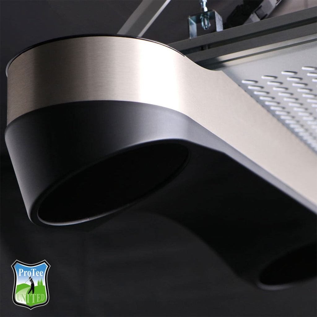 ProTee VX with PlayBetter SimStudio™ OVERHEAD Premium Home Golf Studio Package with Carl's Place Curved Enclosure