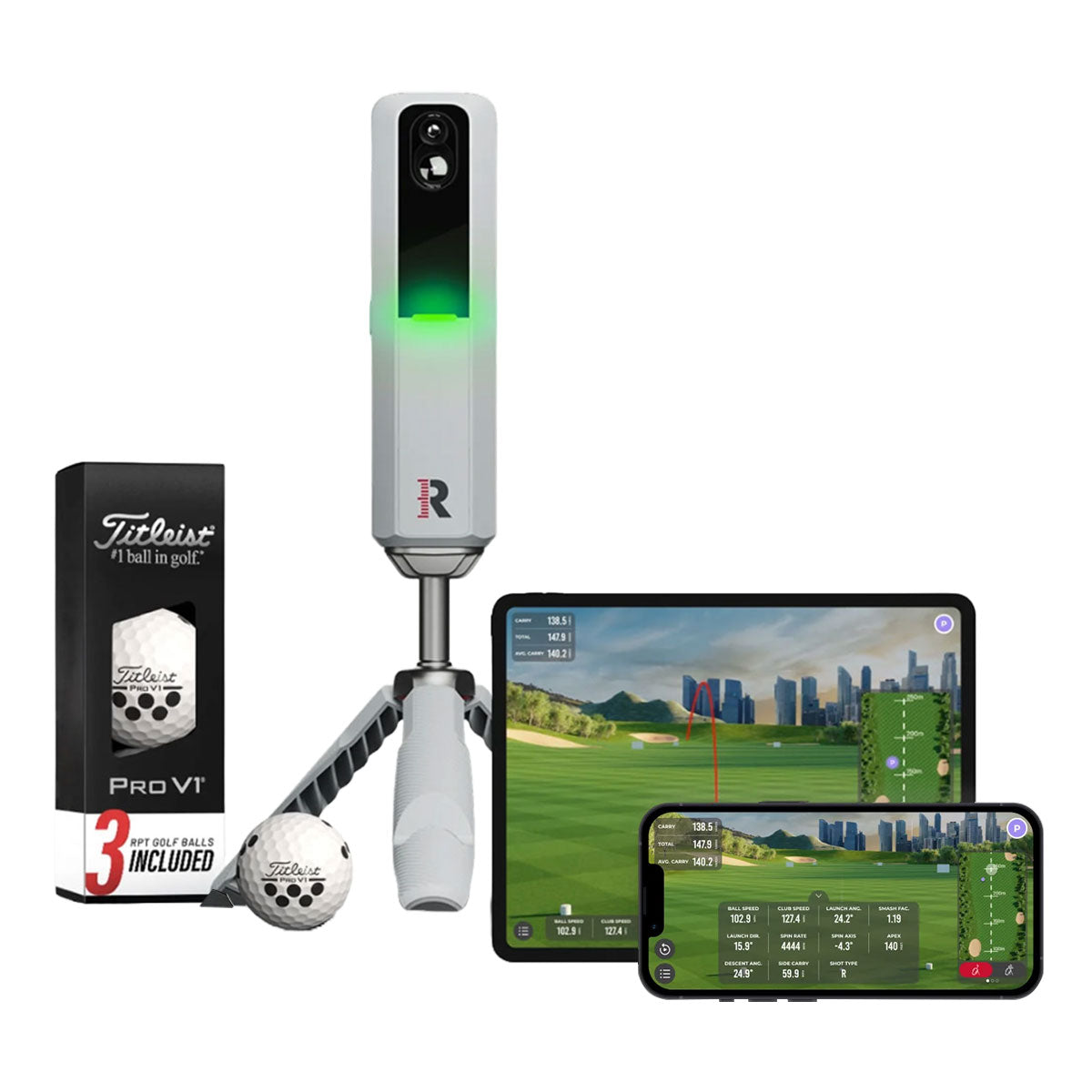 Rapsodo MLM2PRO SportScreen Vanish Retractable Golf Studio Complete Package | Home Golf Simulator Studio with Impact Screen, Enclosure, Hitting Mat, Putting Turf & Projector