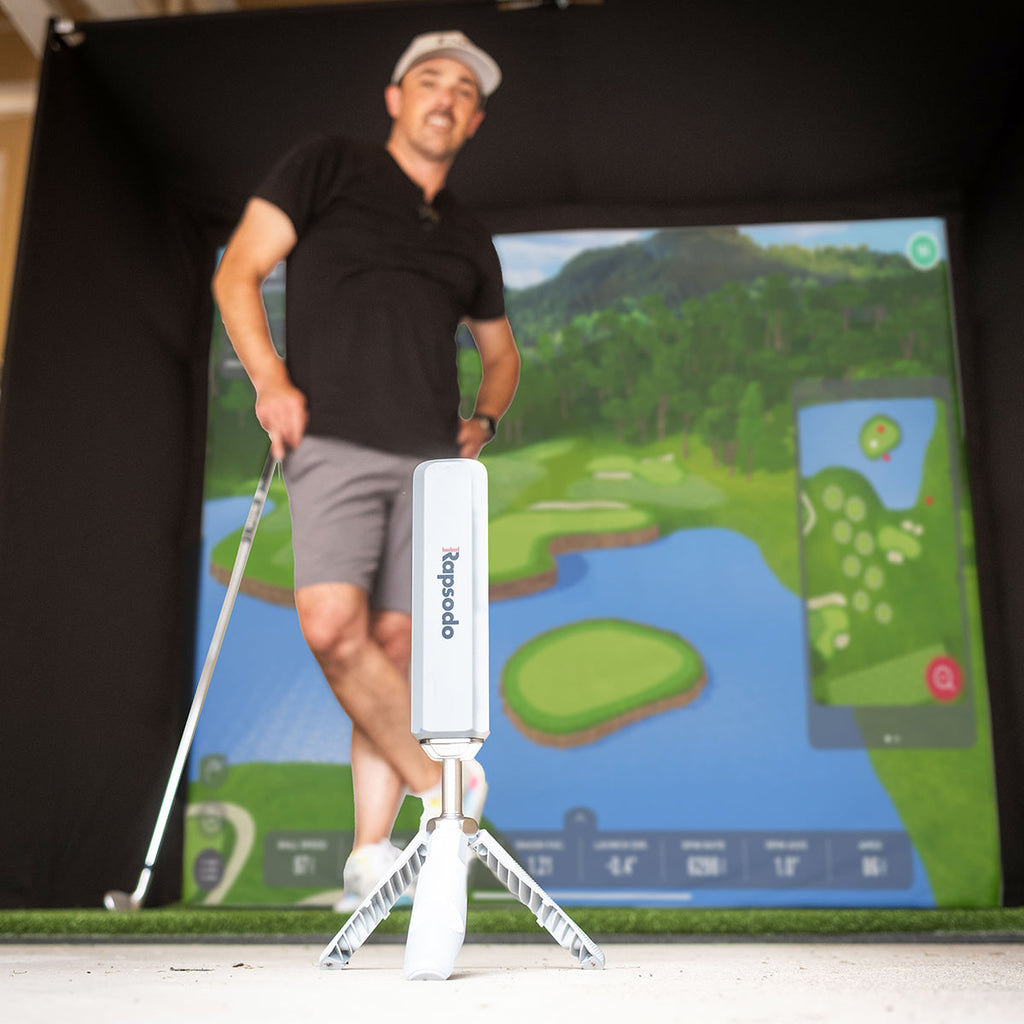 PlayBetter COMPLETE Garage SimStudio™ by Golficity | Home Golf Simulator Package with Impact Screen, Enclosure, Hitting Mat & Projector