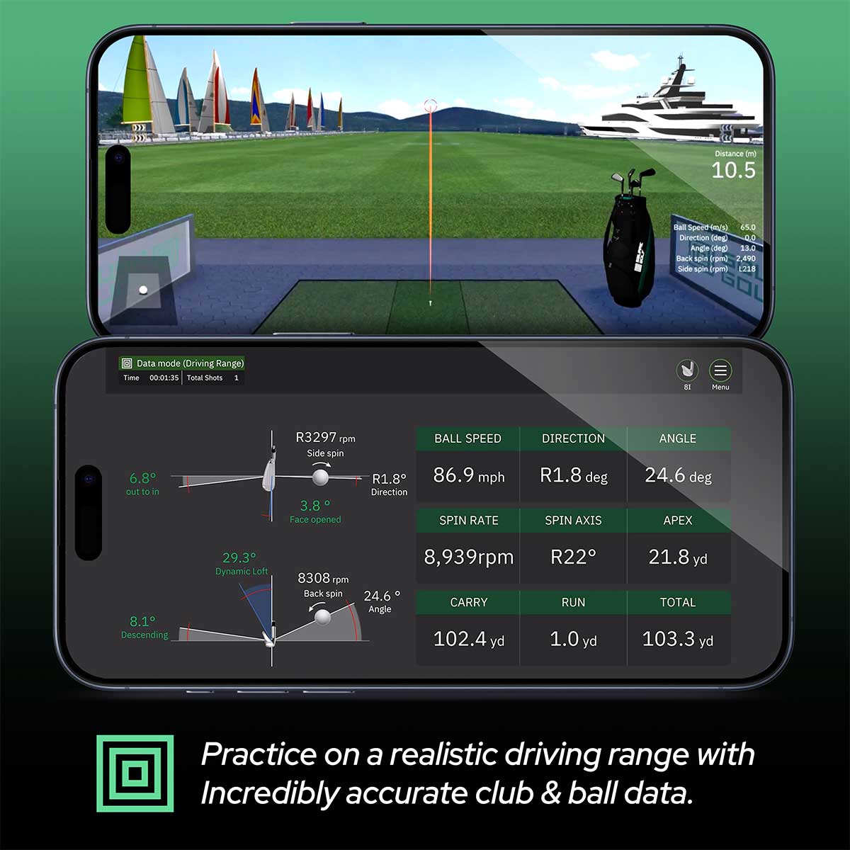 Square Golf with PlayBetter SimStudio™ ESSENTIALS Package | Golf Simulator Studio with Impact Screen, Enclosure, Hitting Mat, & Projector