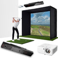 Uneekor EYE XO2 with PlayBetter SimStudio™ BYO (Build Your Own) Package – Custom Home Golf Simulator Studio Builder with Impact Screen, Enclosure, Optional Mats, Projector & More