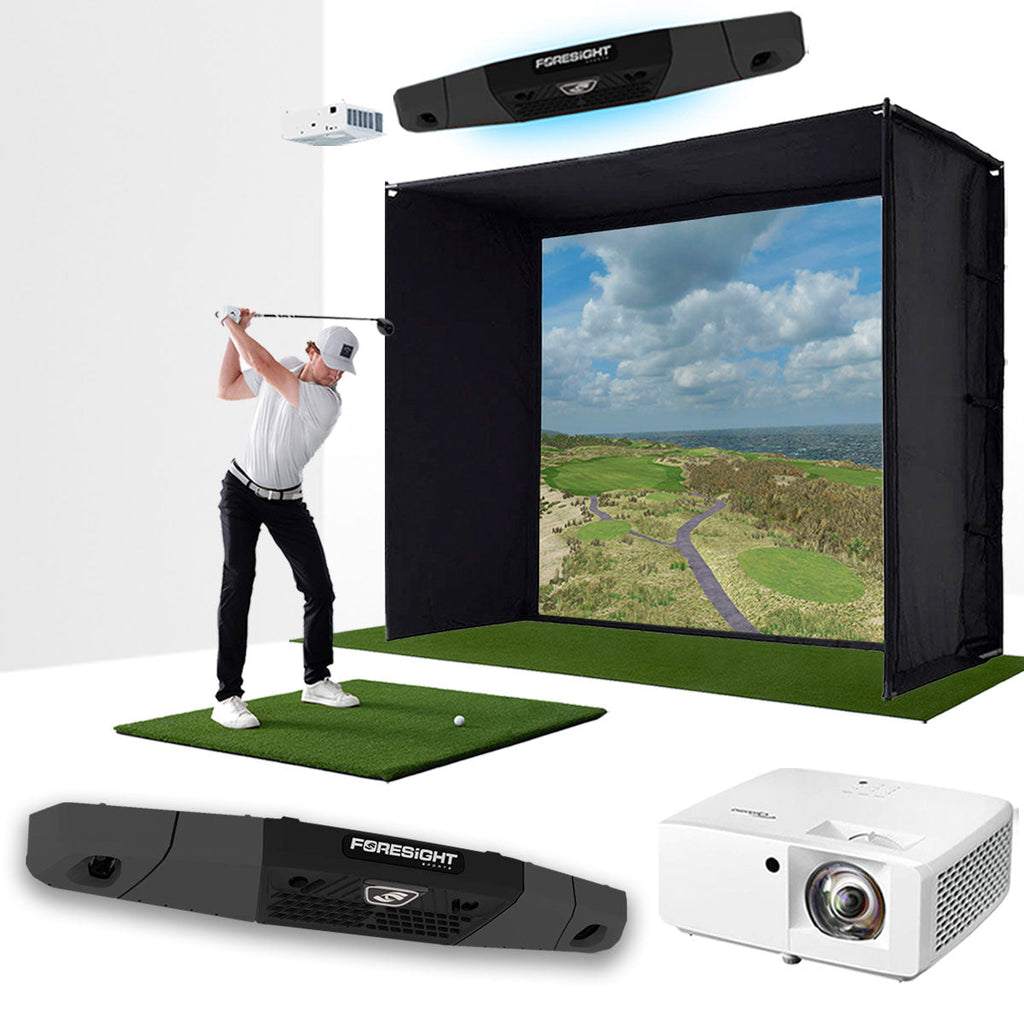 Foresight Falcon with PlayBetter SimStudio™ BYO (Build Your Own) Package – Custom Home Golf Simulator Studio Builder with Impact Screen, Enclosure, Optional Mats, Projector & More