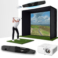 Foresight Falcon with PlayBetter SimStudio™ BYO (Build Your Own) Package – Custom Home Golf Simulator Studio Builder with Impact Screen, Enclosure, Optional Mats, Projector & More