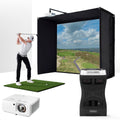 Foresight QuadMAX with PlayBetter SimStudio™ BYO (Build Your Own) Package – Custom Home Golf Simulator Studio Builder with Impact Screen, Enclosure, Optional Mats, Projector & More