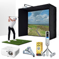 Rapsodo MLM2PRO with PlayBetter SimStudio™ BYO (Build Your Own) Package – Custom Home Golf Simulator Studio Builder with Impact Screen, Enclosure, Optional Mats, Projector & More