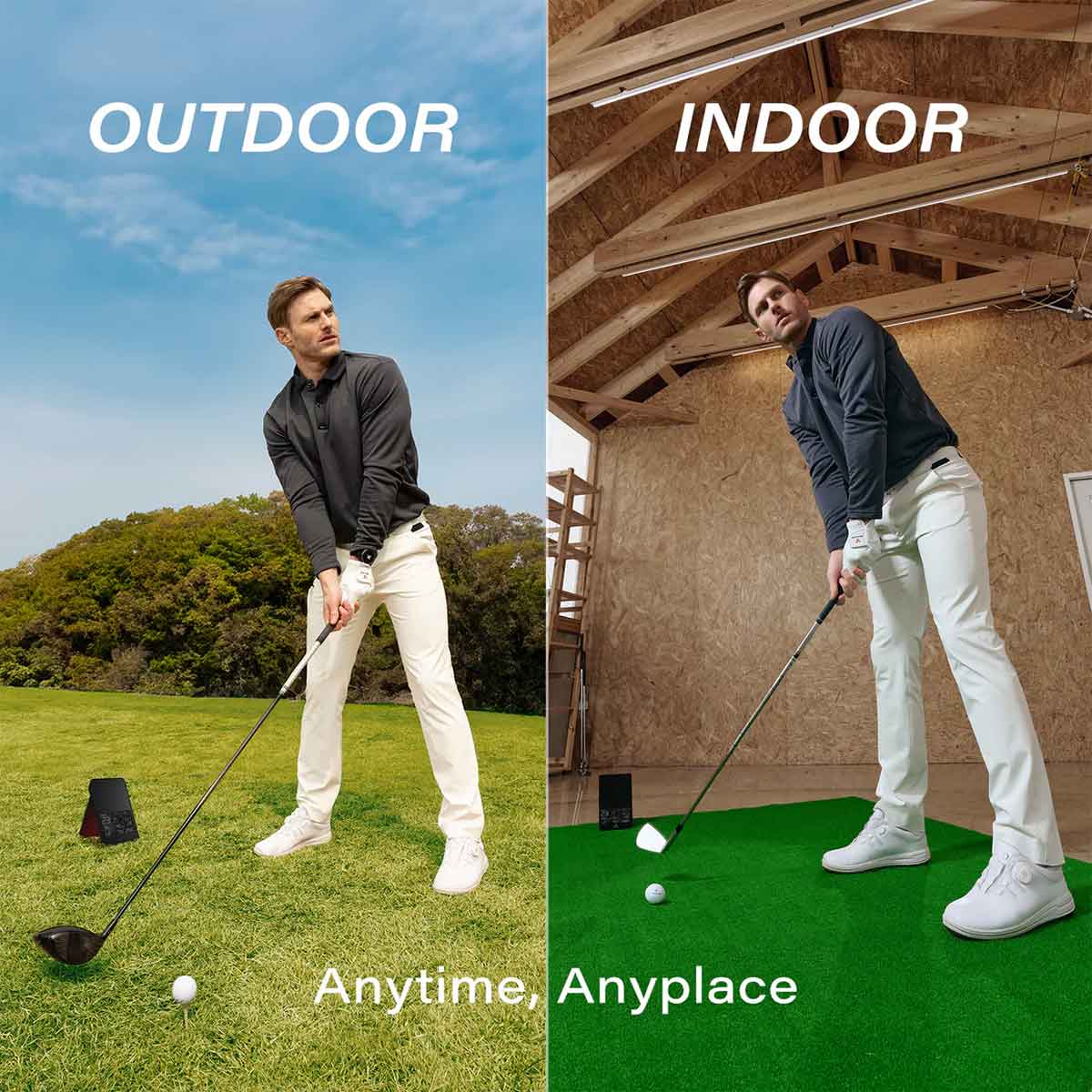 Swing Caddie SC4 PRO with PlayBetter SimStudio™ COMPLETE Package | Golf Simulator Studio with Impact Screen, Enclosure, Side Barriers, Hitting/Putting Mats, & Projector