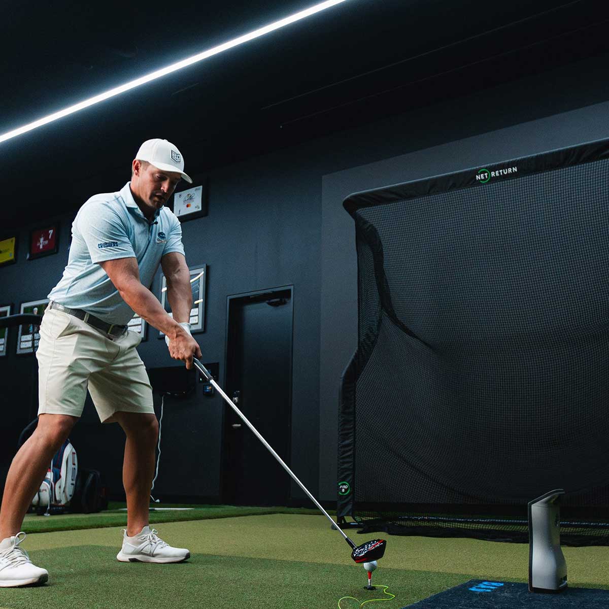 TruGolf LaunchBox Golf Launch Monitor Home Net Studio with The Net Return Premium Hitting Net Package