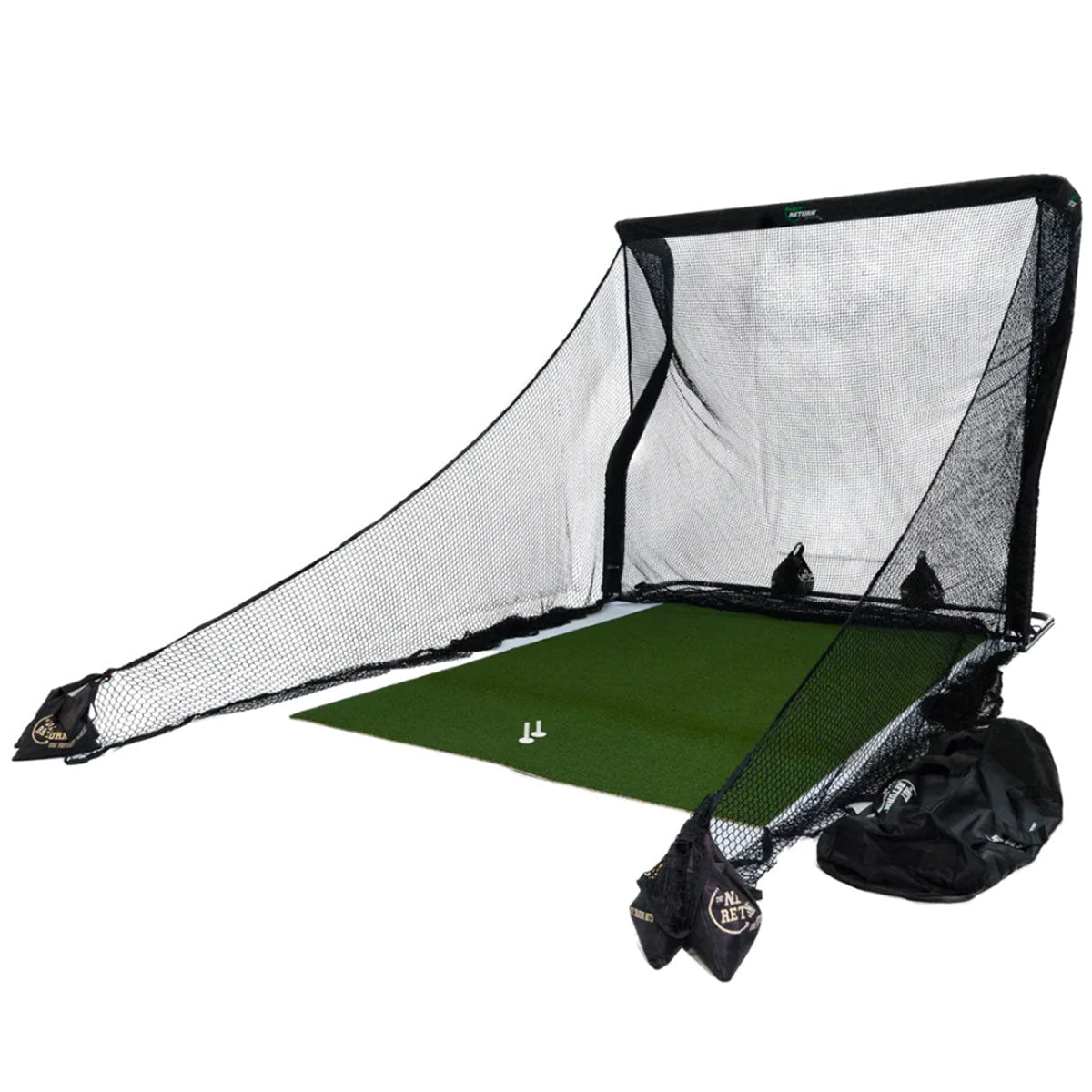 Rapsodo MLM2PRO Golf Launch Monitor & Simulator Home Net Studio with The Net Return Premium Hitting Net Package