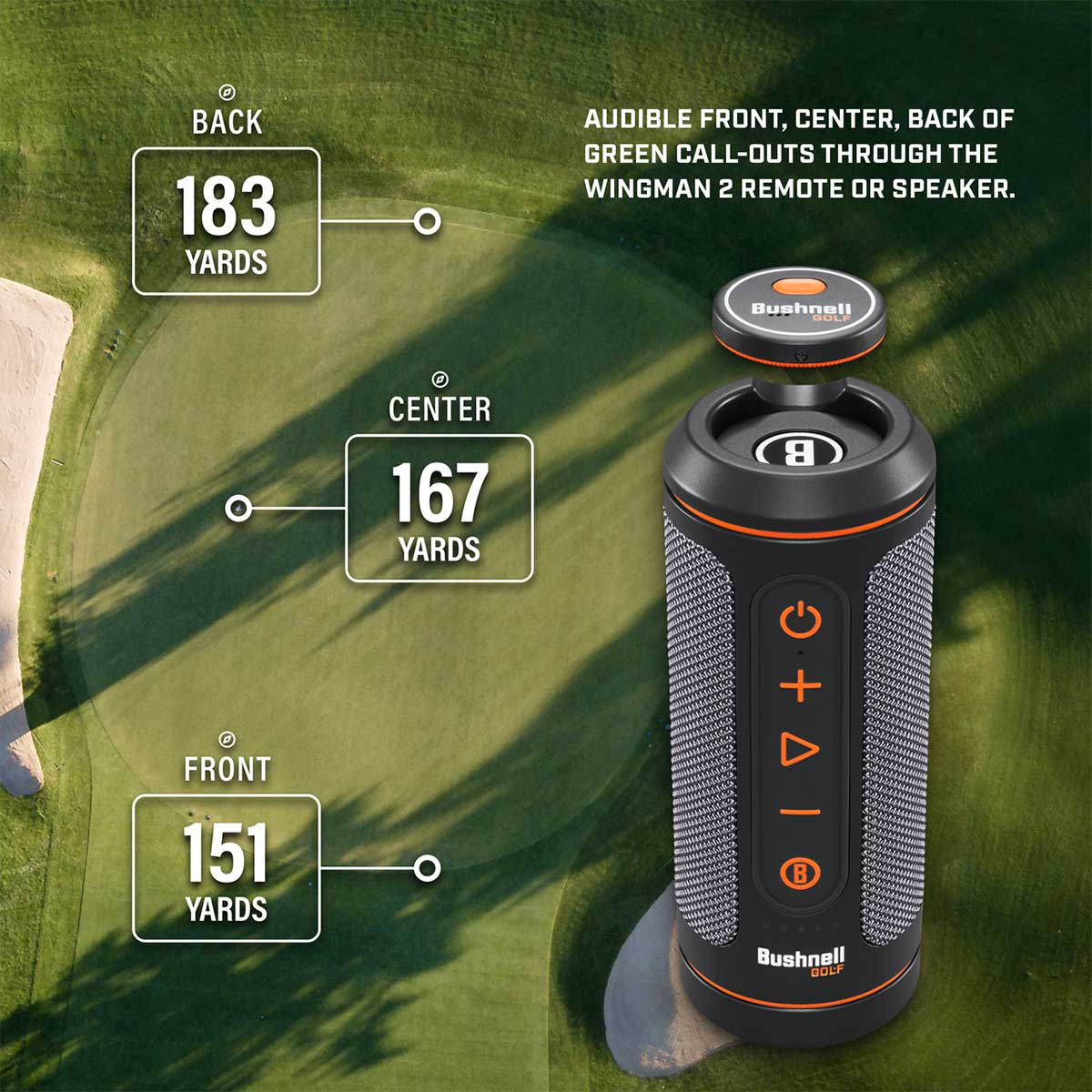 Bushnell Wingman 2 Golf GPS Speaker (Open Box)
