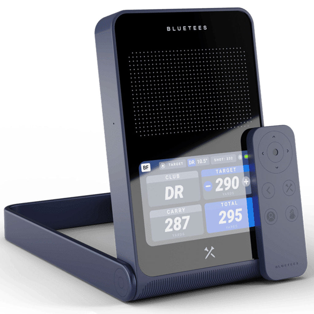 Blue Tees Golf Rainmaker Golf Launch Monitor Home Net Studio with The Net Return Premium Hitting Net Package