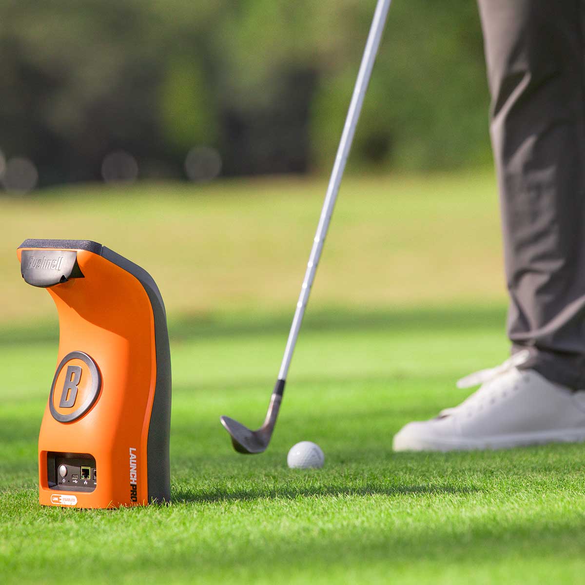 Bushnell Launch Pro Circle B Golf Launch Monitor Home Net Studio with The Net Return Premium Hitting Net Package