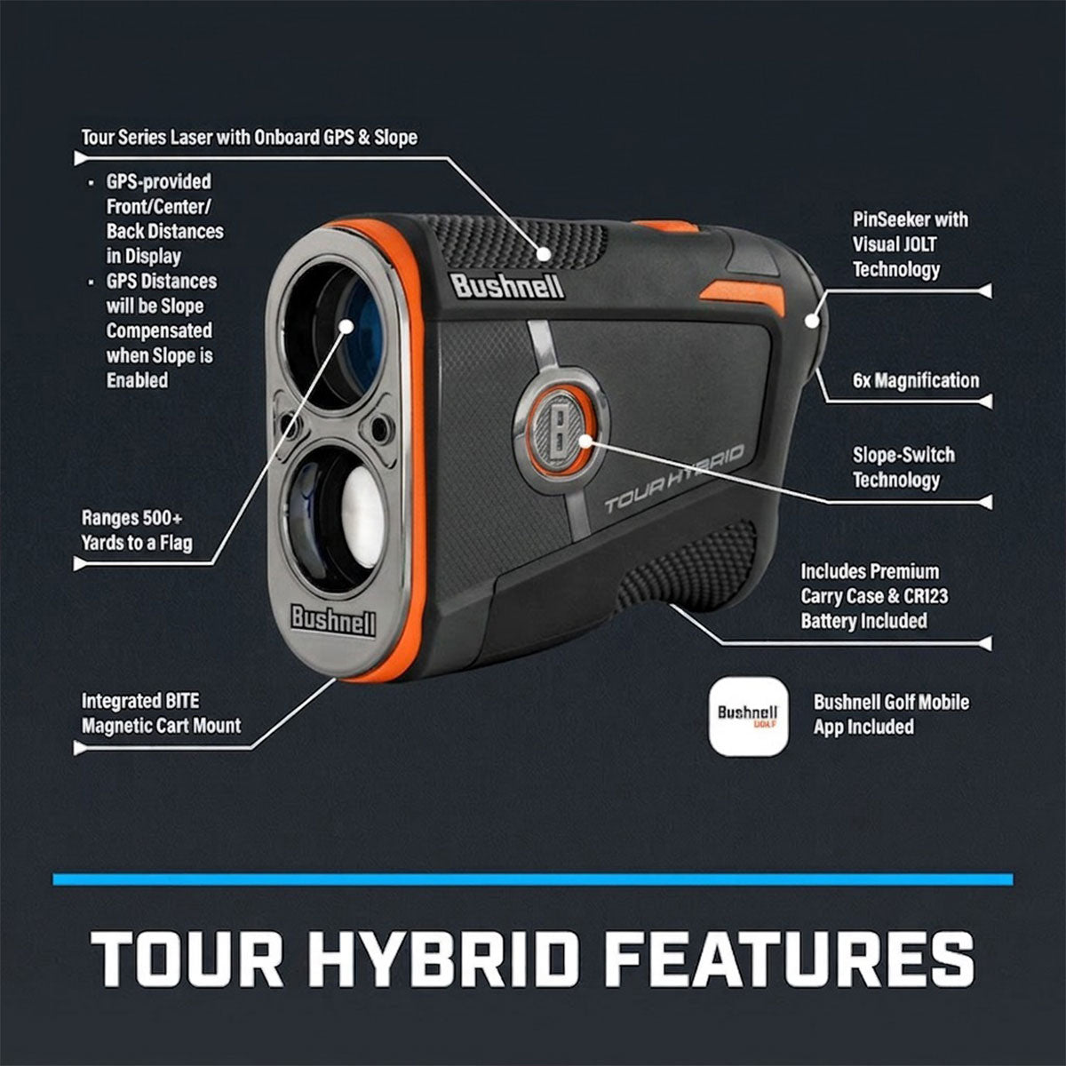 Bushnell Tour Hybrid Laser/GPS Rangefinder