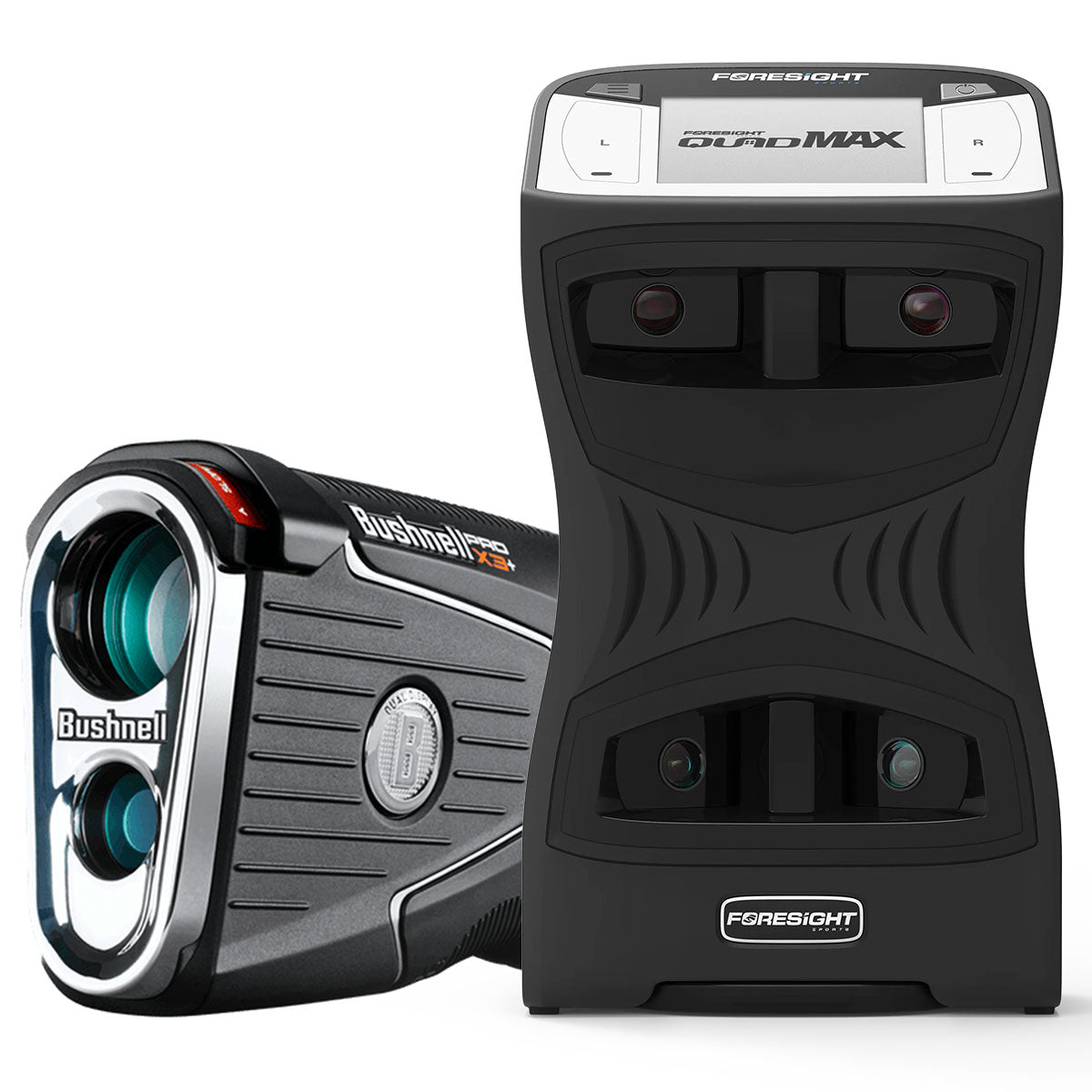 Foresight QuadMAX SportScreen Vanish LITE Hybrid-Retractable Golf Studio Complete Package | Home Golf Simulator Studio with Impact Screen, Enclosure, Hitting Mat, Putting Turf & Projector