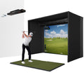 Uneekor EYE XR with PlayBetter SimStudio™ OVERHEAD Premium Home Golf Studio Package with Carl's Place Pro Enclosure