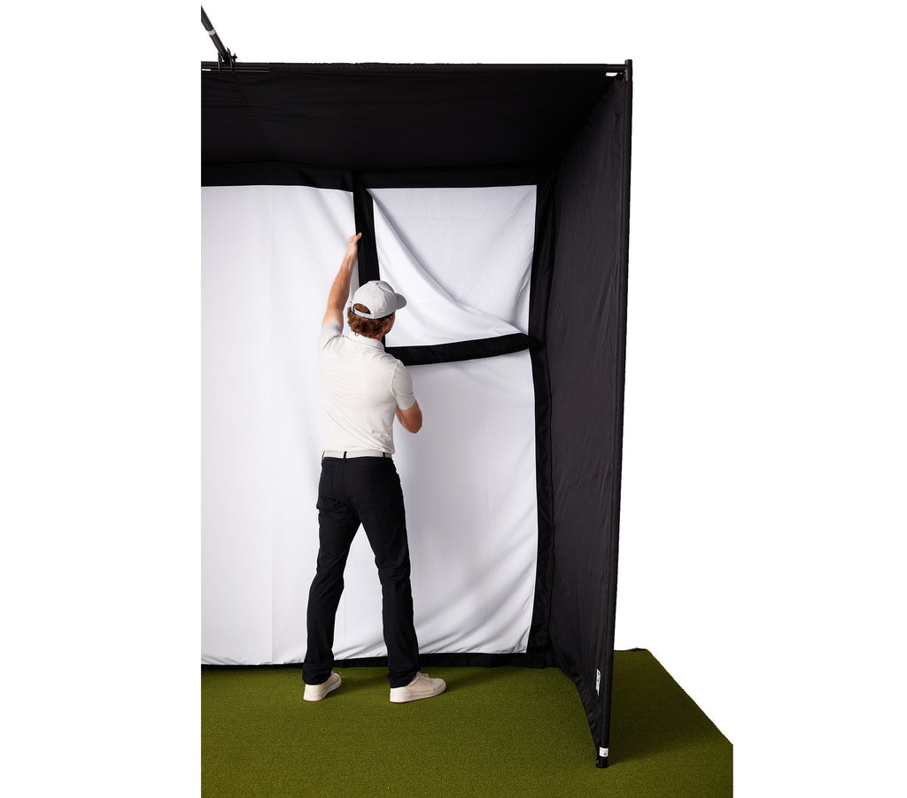 PlayBetter SimStudio™ BYO (Build Your Own) Package – Custom Home Golf Simulator Studio Builder with Impact Screen, Enclosure, Optional Mats, Projector & More