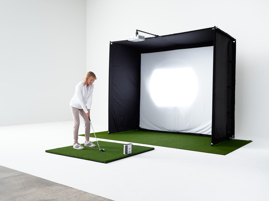 PlayBetter SimStudio™ BYO (Build Your Own) Package – Custom Home Golf Simulator Studio Builder with Impact Screen, Enclosure, Optional Mats, Projector & More