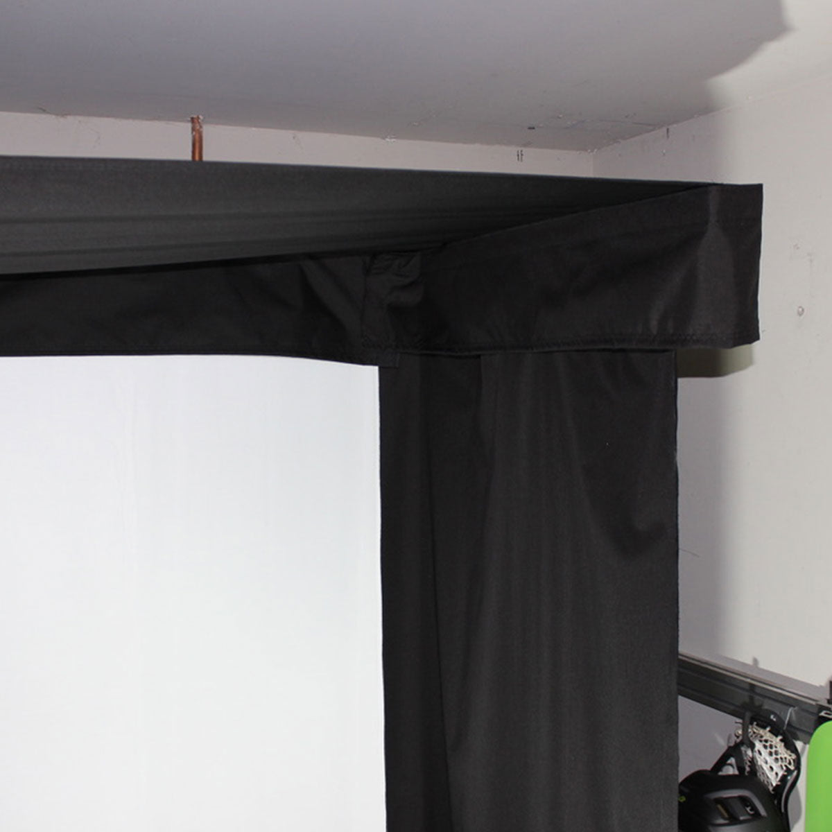 Square Golf SportScreen Vanish LITE Hybrid-Retractable Golf Studio Complete Package | Home Golf Simulator Studio with Impact Screen, Enclosure, Hitting Mat, Putting Turf & Projector