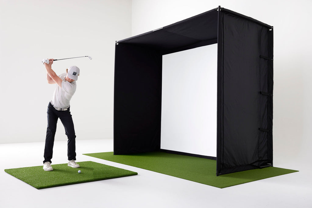 PlayBetter SimStudio™ BYO (Build Your Own) Package – Custom Home Golf Simulator Studio Builder with Impact Screen, Enclosure, Optional Mats, Projector & More
