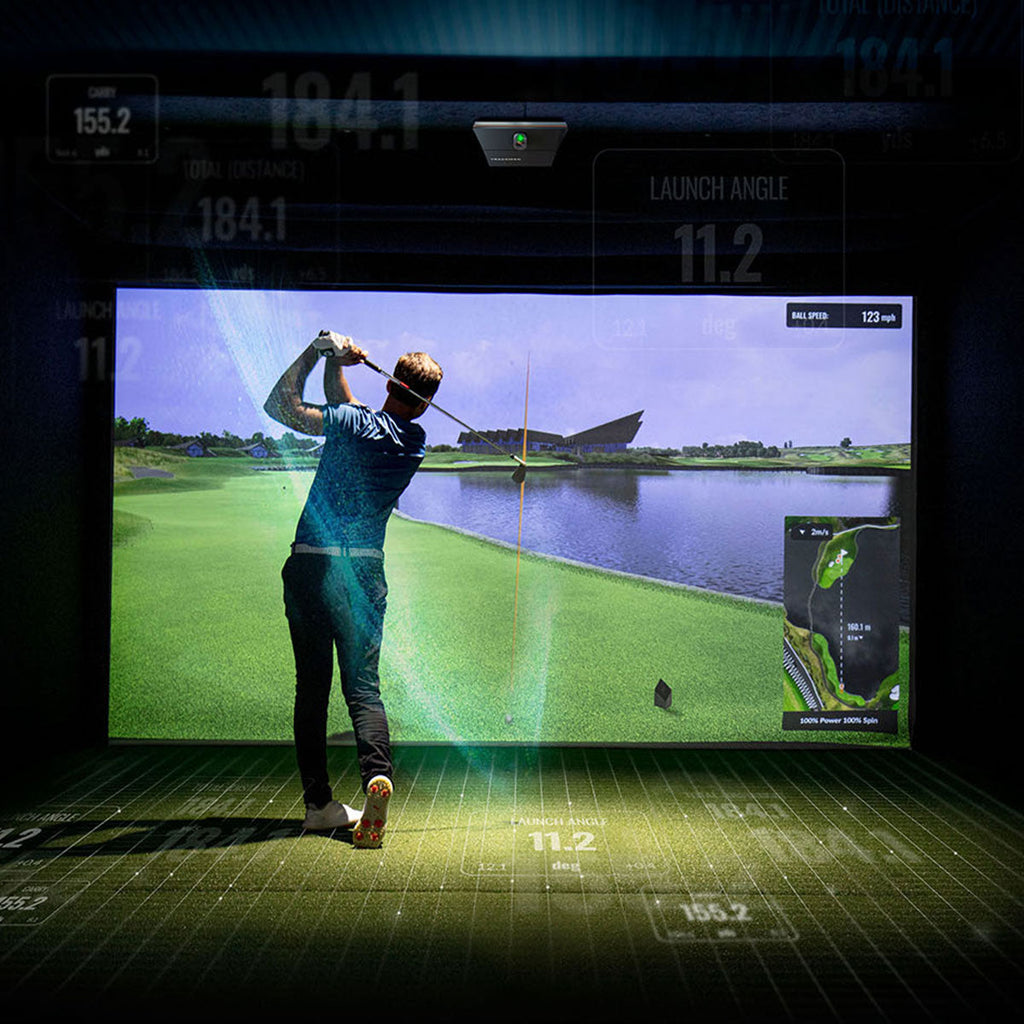Trackman iO with PlayBetter SimStudio™ BYO (Build Your Own) Package – Custom Home Golf Simulator Studio Builder with Impact Screen, Enclosure, Optional Mats, Projector & More
