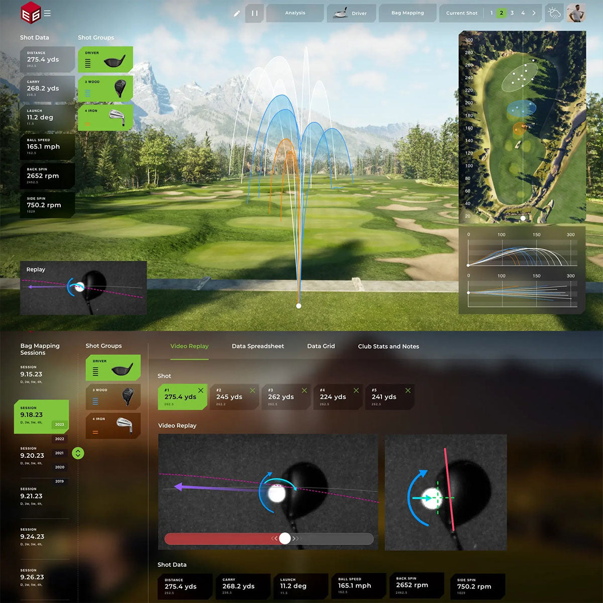 TruGolf APOGEE with PlayBetter SimStudio™ OVERHEAD Premium Home Golf Studio Package with Carl's Place Pro Enclosure